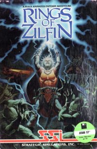 Rings Of Zilfin Atari ST  box art